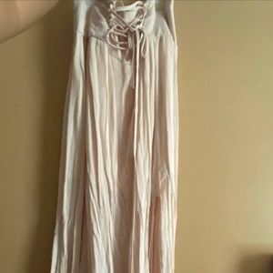 Forever 21 Vanilla/Light Pink/Blush Maxi Skirt
